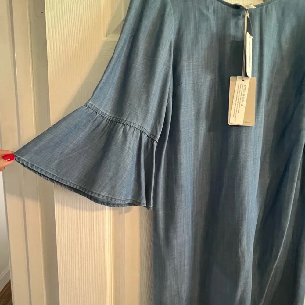 NWT Tommy Bahama All Day Chambray Dress - Picture 8 of 9